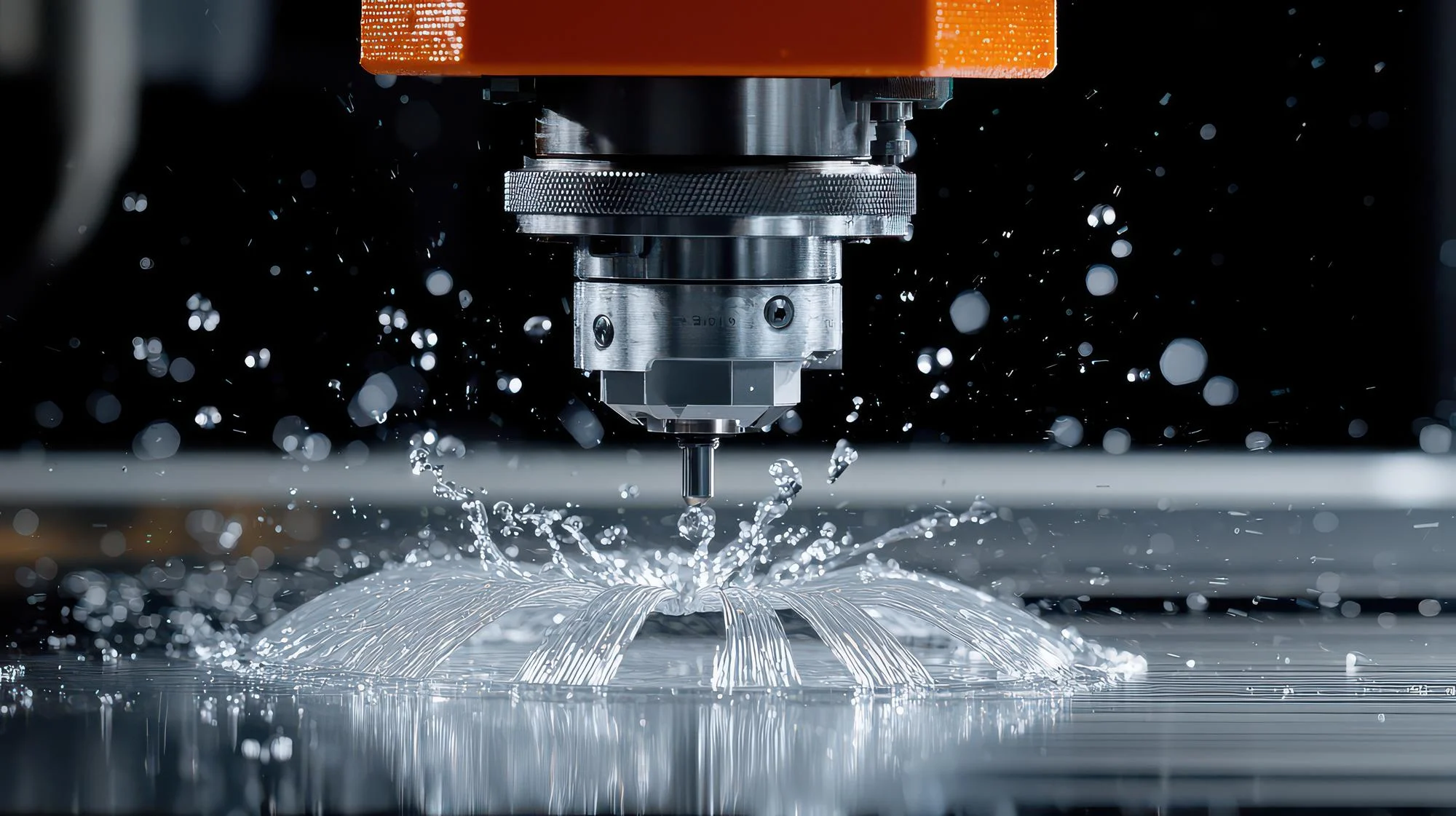 High-precision industrial material cutting process, representing the manufacturing sectors served by Pixerts' B2B industrial web design and industrial SEO.