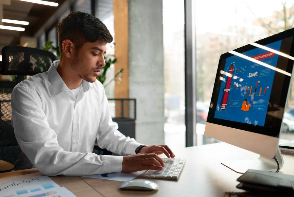 B2B web developer optimizing a high-performance industrial export dashboard at Pixerts.