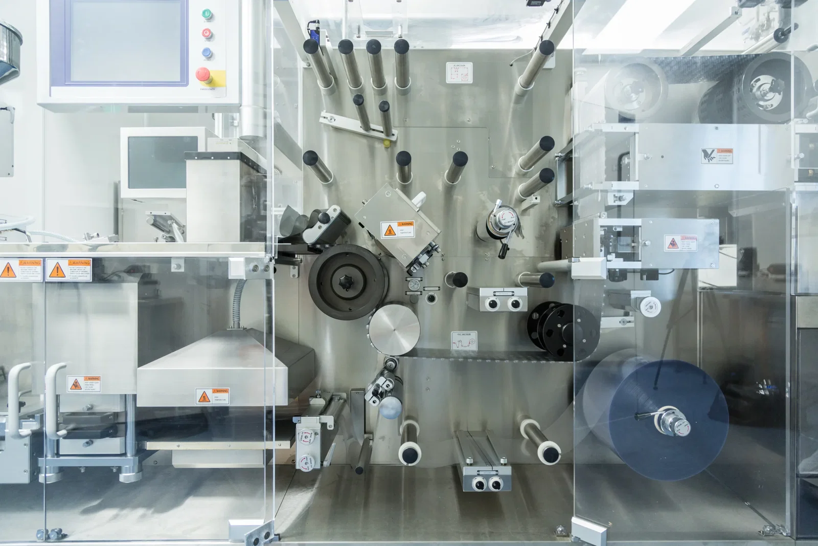 Advanced automated plastic injection molding machinery with integrated digital control systems and high-speed production components.