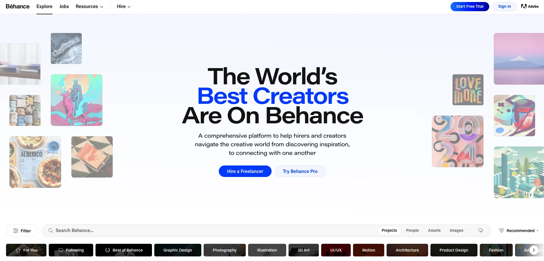 Owned by Adobe, Behance is the largest creative network globally. It is the best platform for reviewing deep, comprehensive UX case studies.
