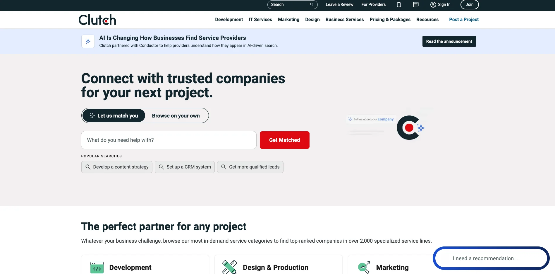 Clutch is the definitive B2B directory. It is not a freelance marketplace, but rather the most powerful search engine for verified agencies. It belongs high on the list of the Top 8 sites to hire a UX designer for manufacturing websites because it allows you to bypass solo freelancers entirely.