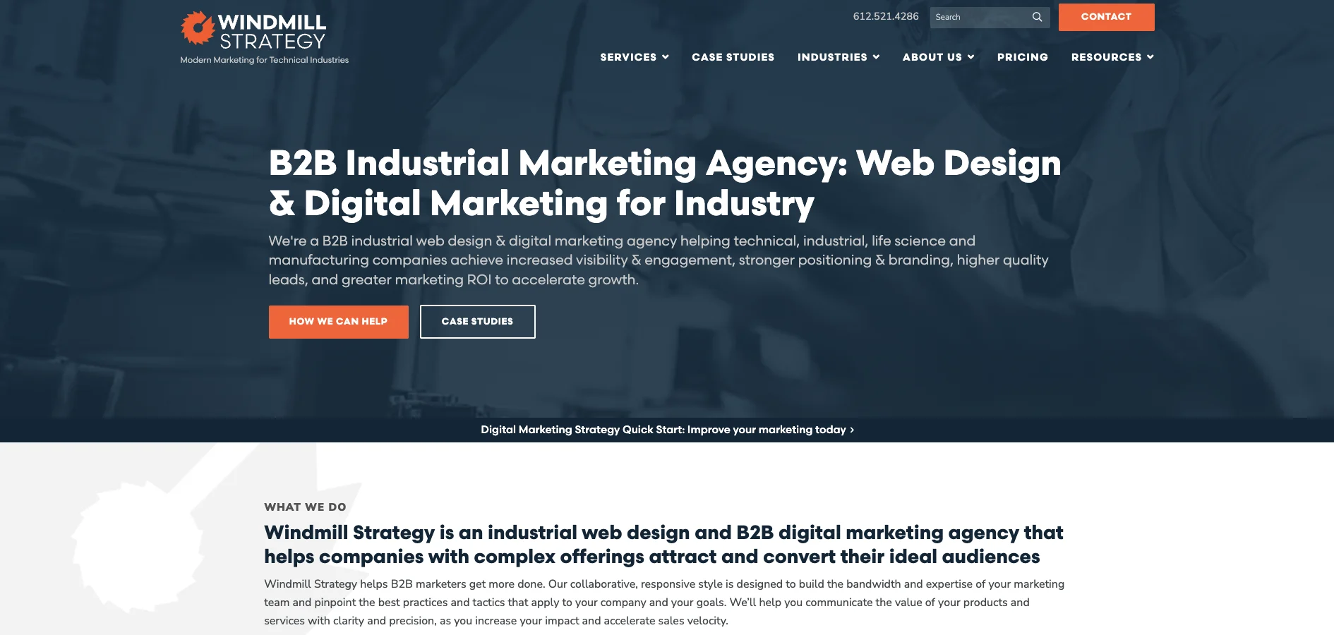 Windmill Strategy excels at structuring massive, highly technical product catalogs for the B2B life sciences and manufacturing sectors. They utilize smart data visualization and B2B Industrial UX to make complex engineering variables easily scannable for buyers.
